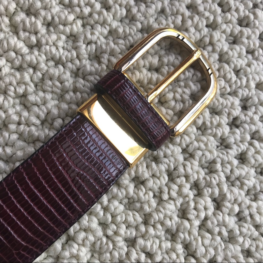 BARCELINO Lizard Skin Belt